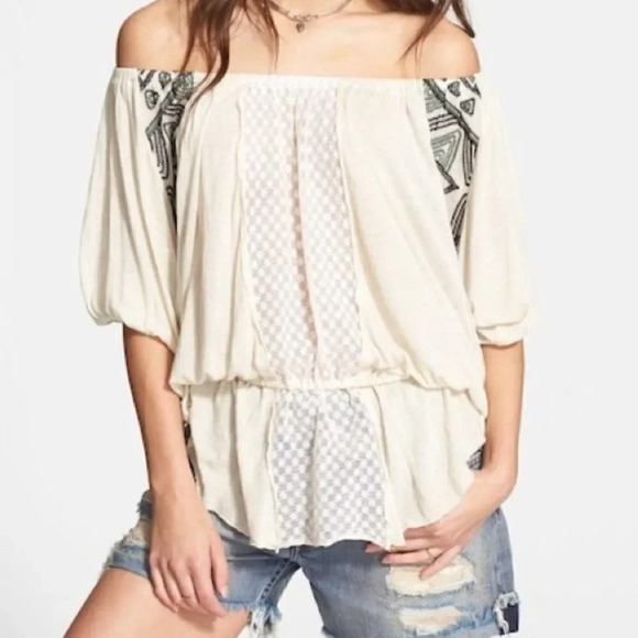 Free People Tops - Free People New World Butterfly Tunic
